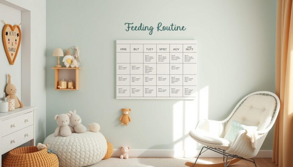 Newborn feeding schedule